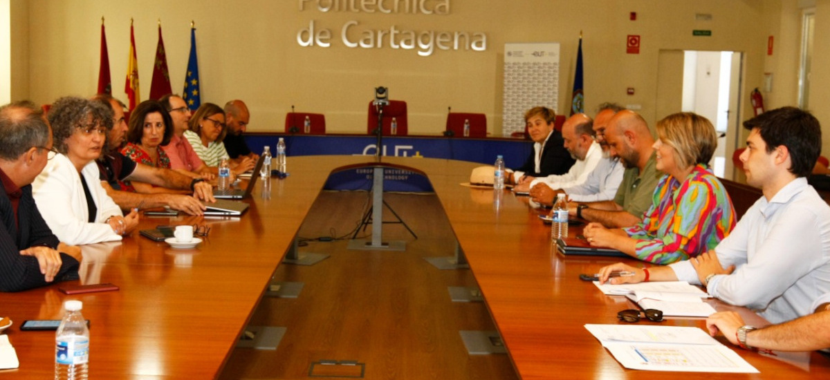 La UPCT recibe el apoyo del Ayuntamiento de Cartagena sobre sus reivindicaciones en temas de financiación y transporte público